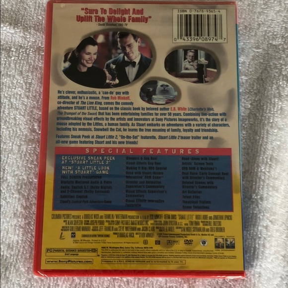 STUART LITTLE DVD NWT - Picture 2 of 3